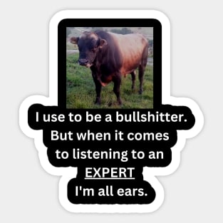 Bull thats all ears Sticker